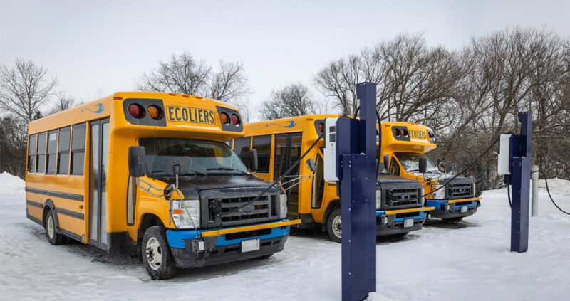Autobus recharge neige