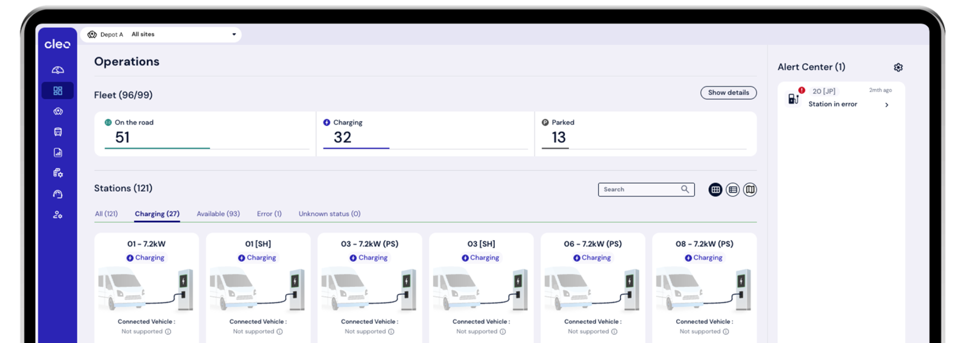 Charging management Cleo Saas CMS