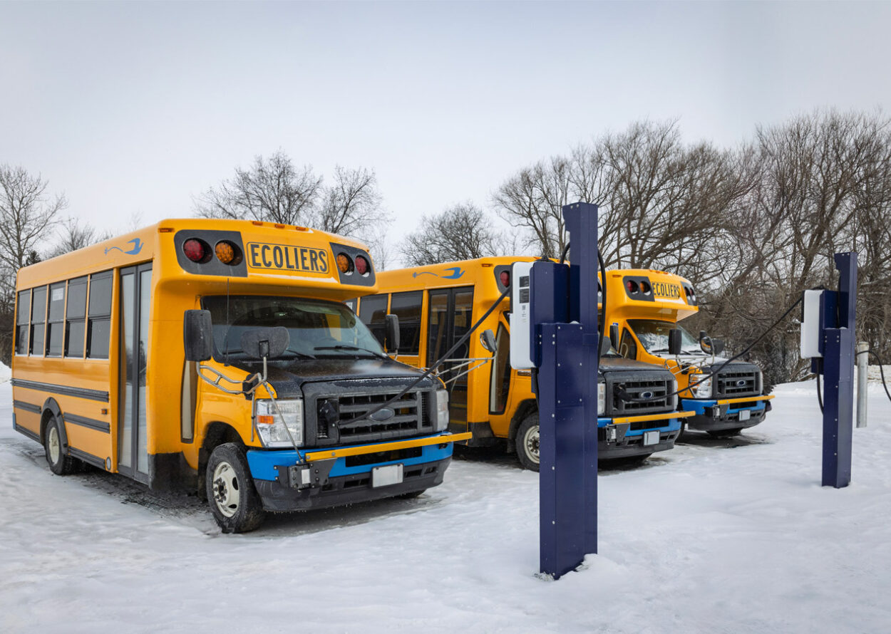 Autobus recharge neige