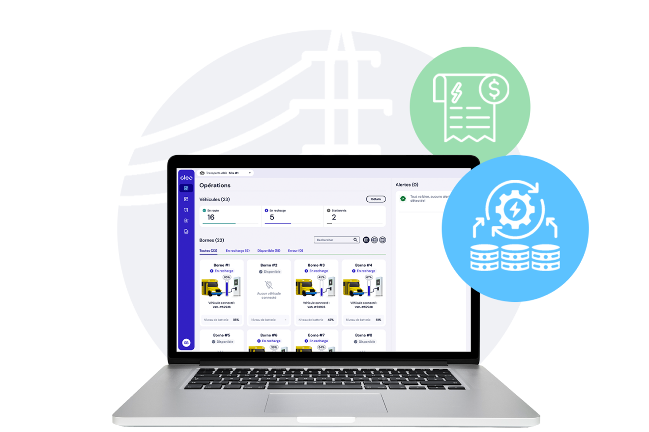 Energy management and savings Cleo for fleets
